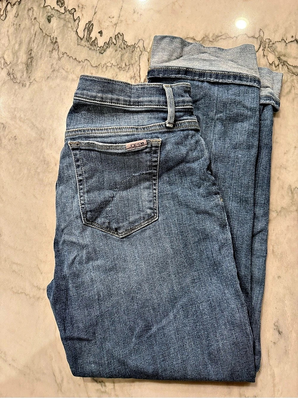 1 pair of Joes Jeans- medium wash straight leg with cuff